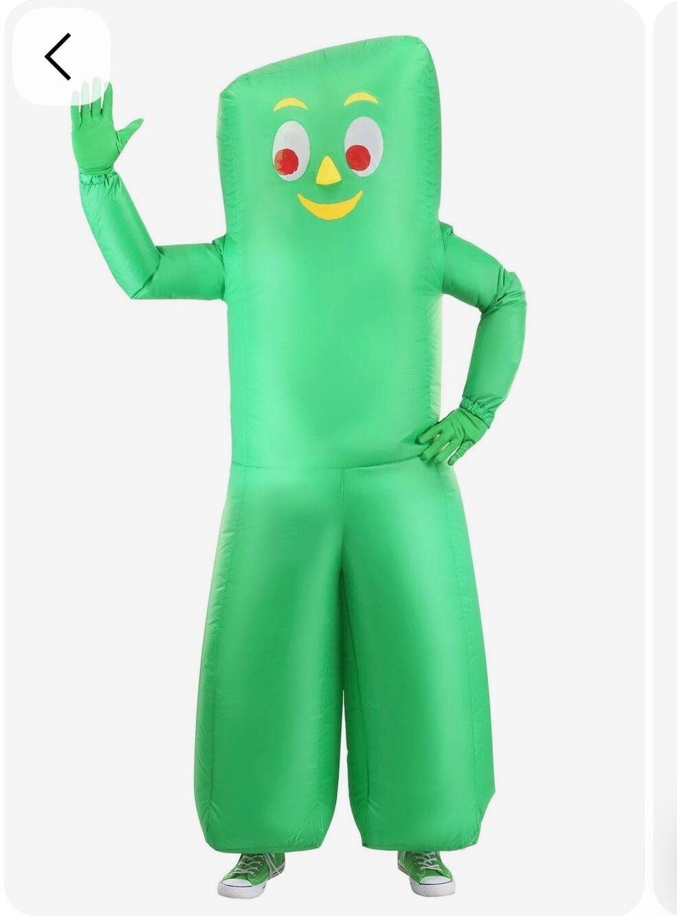 New! Gumby Inflatable Rare One Size Fits Most Costume